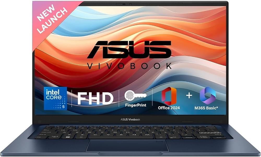 ASUS Vivobook 14, (i5 14th Gen) Intel Core 5 120U, Thin & Light